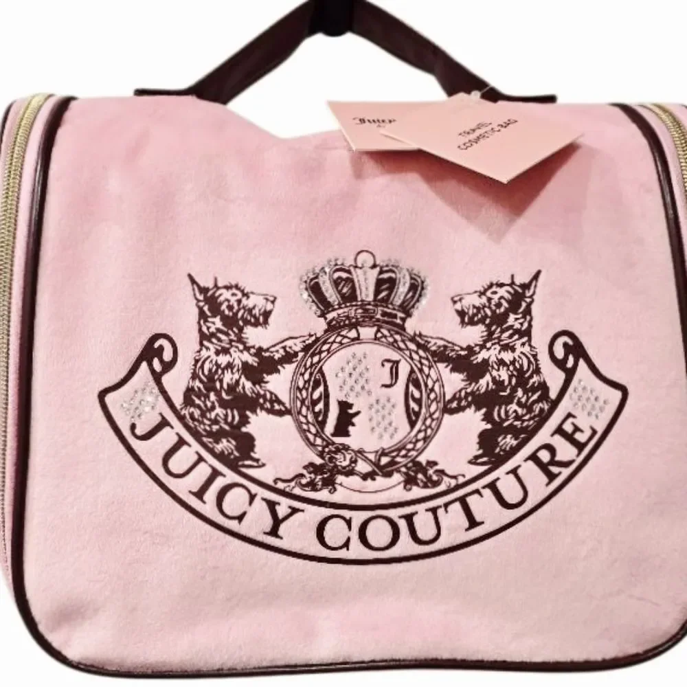 Juicy Couture Heritage Hanging Cosmeric Bag w/Compartments &‎ Mirror